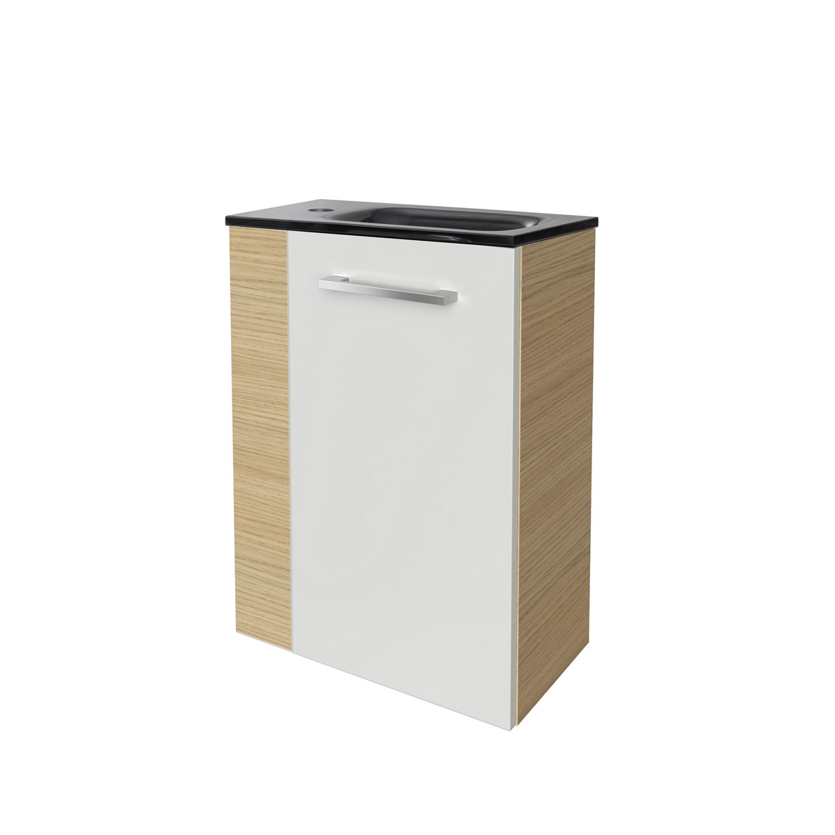 Fackelmann  Gäste-WC Waschtischunterschrank rechts SBC 440 x 600 x 243 mm Sandeiche/Weiß Bild 5