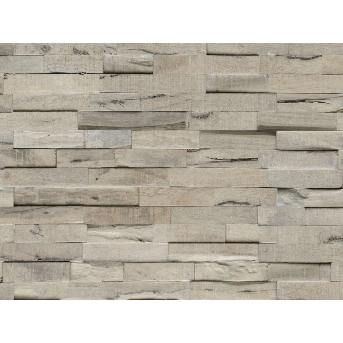 Indo Wandverkleidung Slimwood Hevea Gun Smoked 9er-Set Bild 1