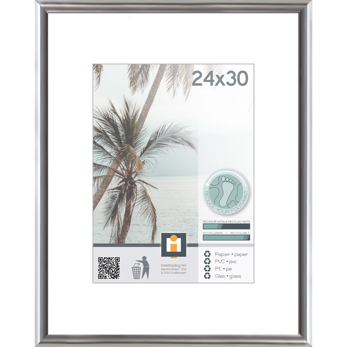 Bilderrahmen Kyoto 24x30 cm silber