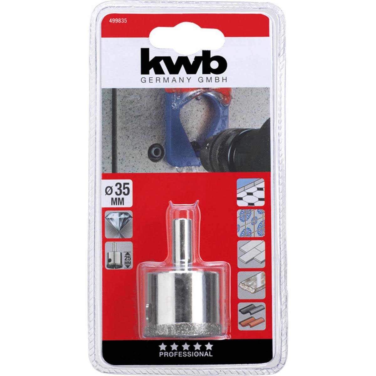 kwb  Lochsägen Diamantbestreut Durchmesser 35 mm Bild 2