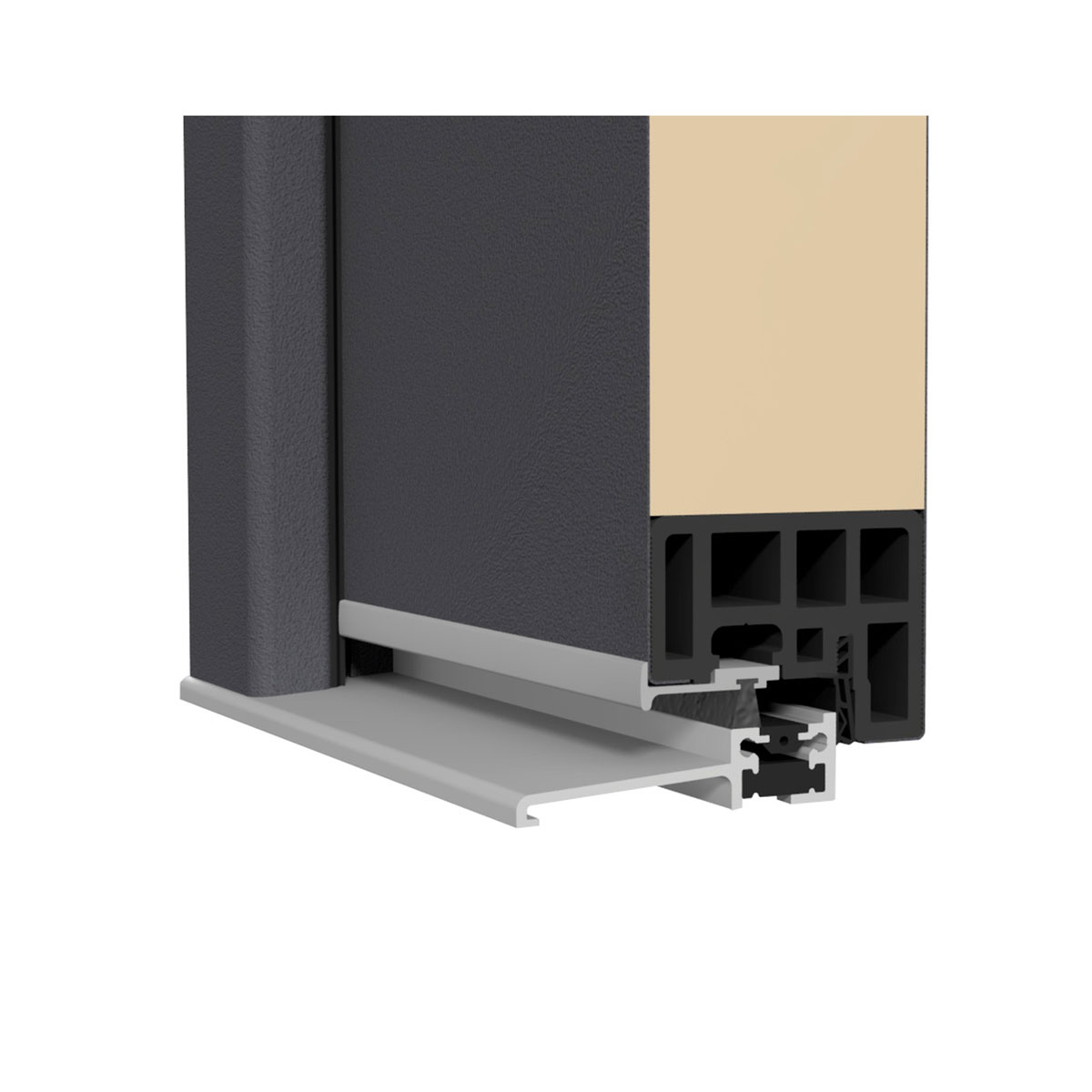 SplenDoor  Premium-Haustür Passivedoor Stockholm RC2 energiesparend einbruchsicher anthrazit 100 x 200 cm links Bild 7