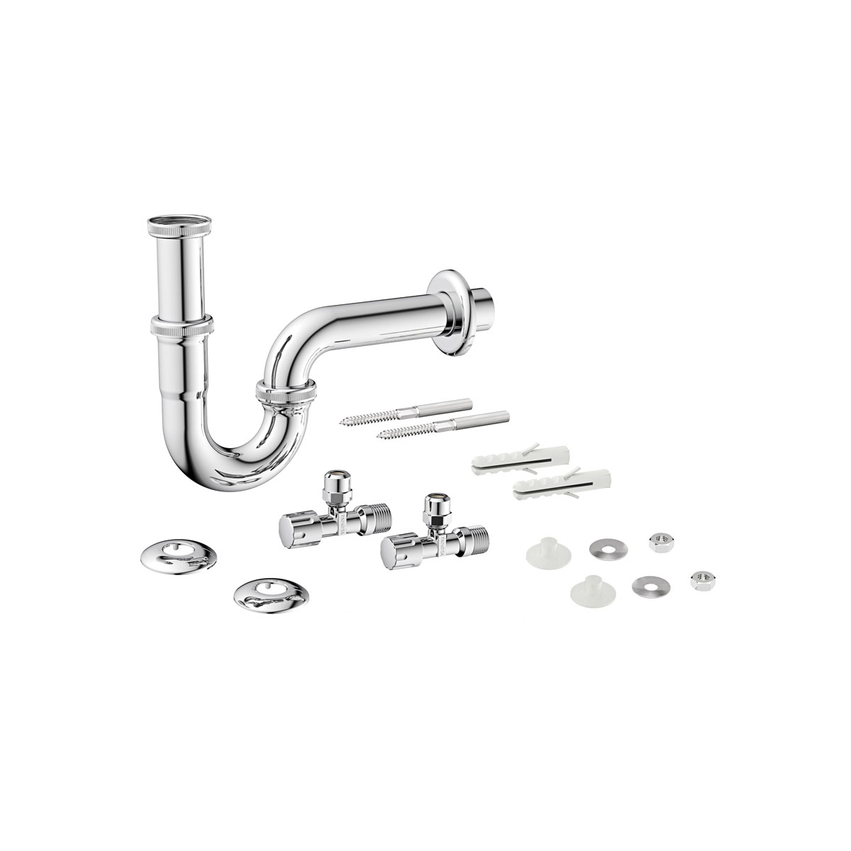 Waschtisch-Röhrensiphon-Set