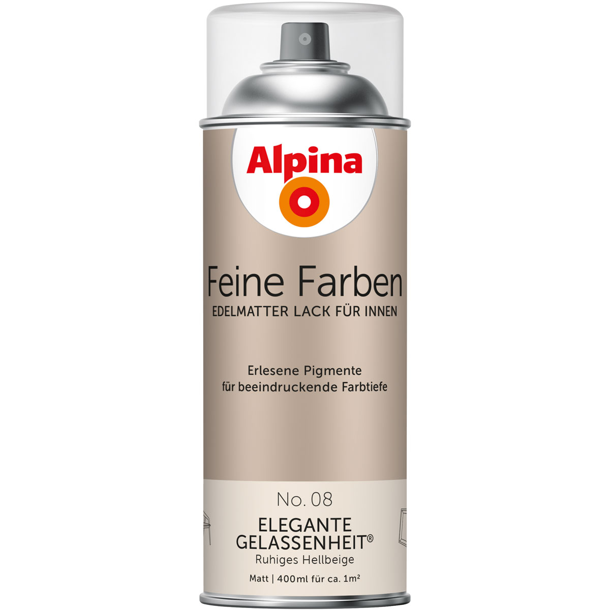 Alpina  Buntlack Feine Farben Sprühlack No 08 Elegante Gelassenheit edelmatt 400ml