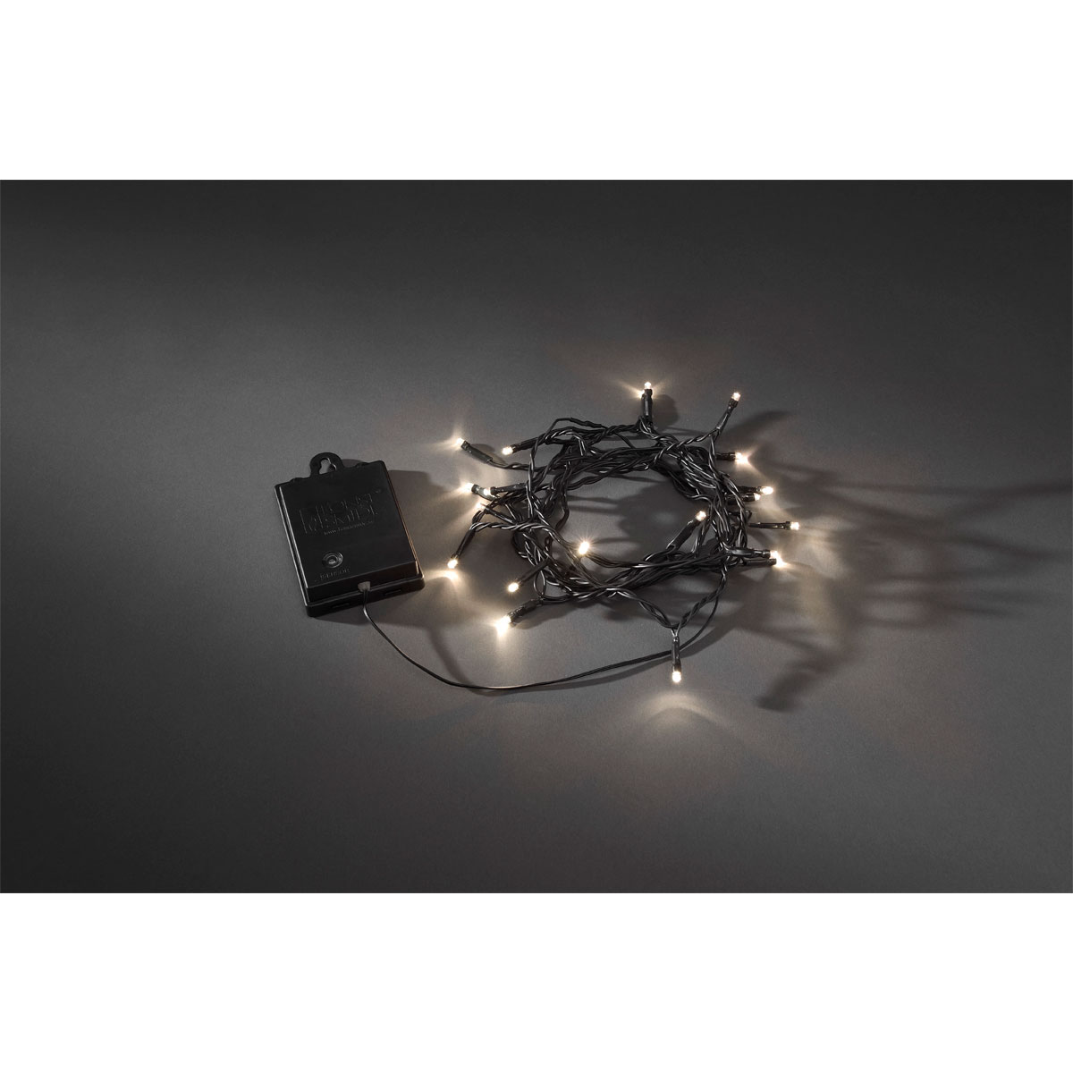 LED-Außenlichterkette batterie 40 schwarzes 40 Konstsmide Kabel | Dioden | 299235