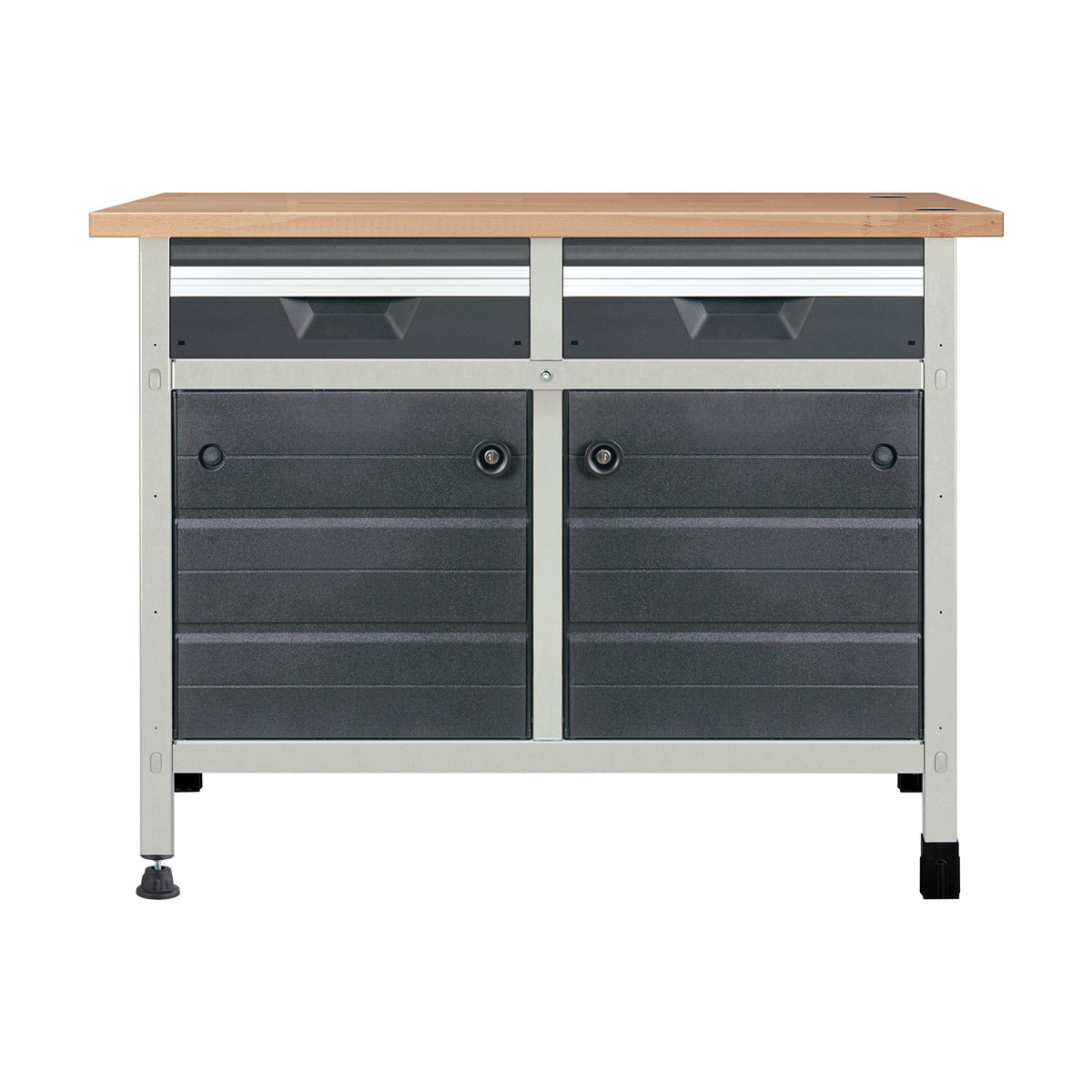 Wolfcraft Werkbank WWS620 mit 2 Schubladen