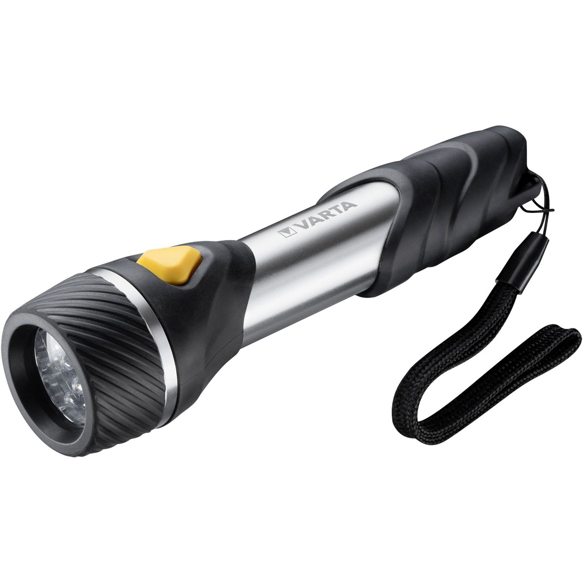 Varta LED-Taschenlampe Day Light Multi LED F20 mit Batterien schwarz