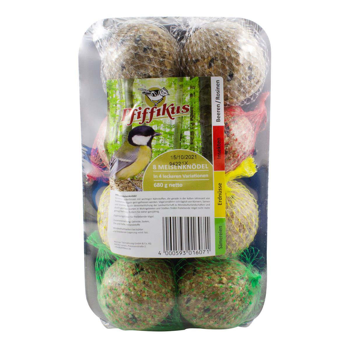 Pfiffikus Meisenknödel 4 Variationen mit Netz