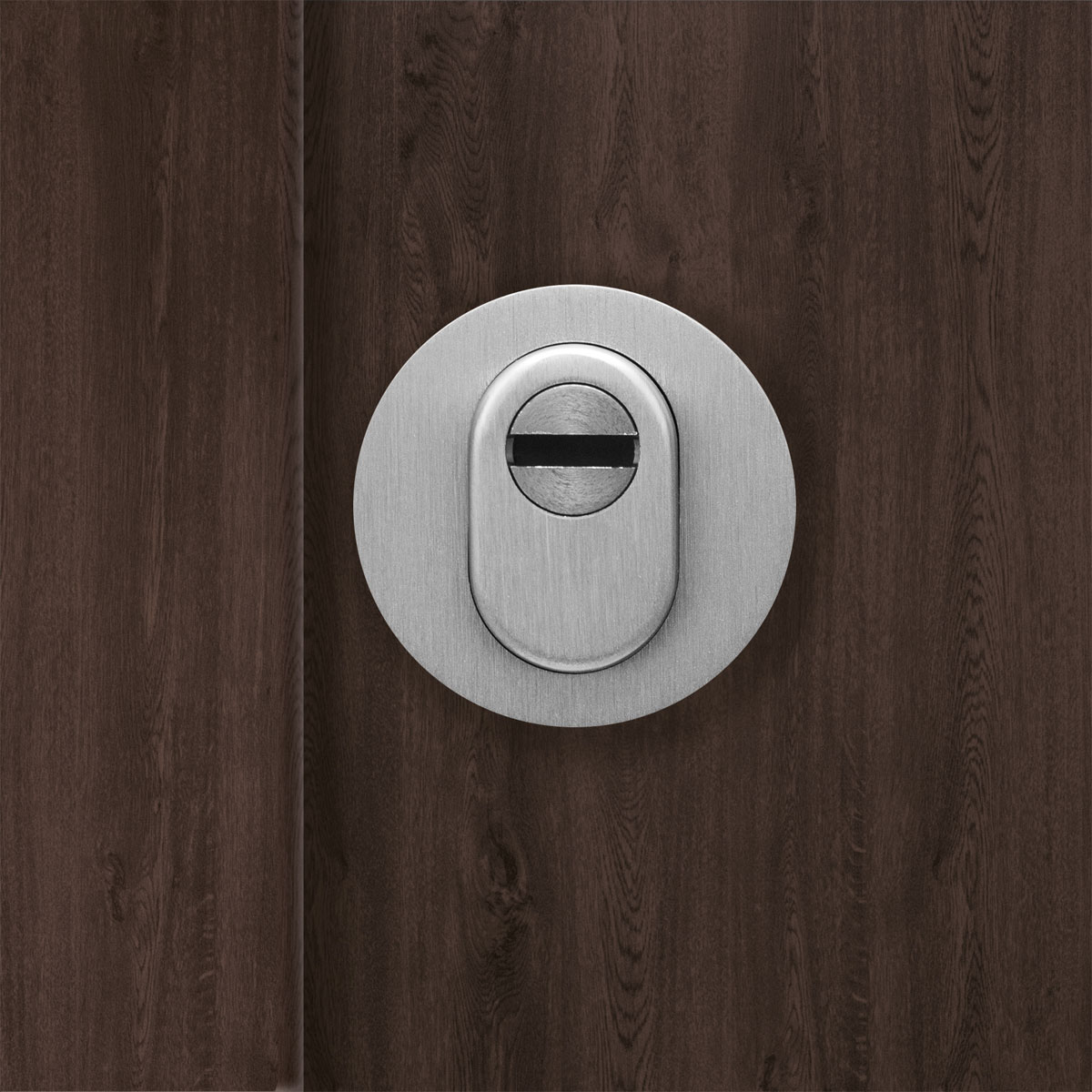 SplenDoor  Premium-Haustür Passivedoor Uppsala RC2 energiesparend einbruchsicher nussbaum 100 x 210 cm links Bild 9