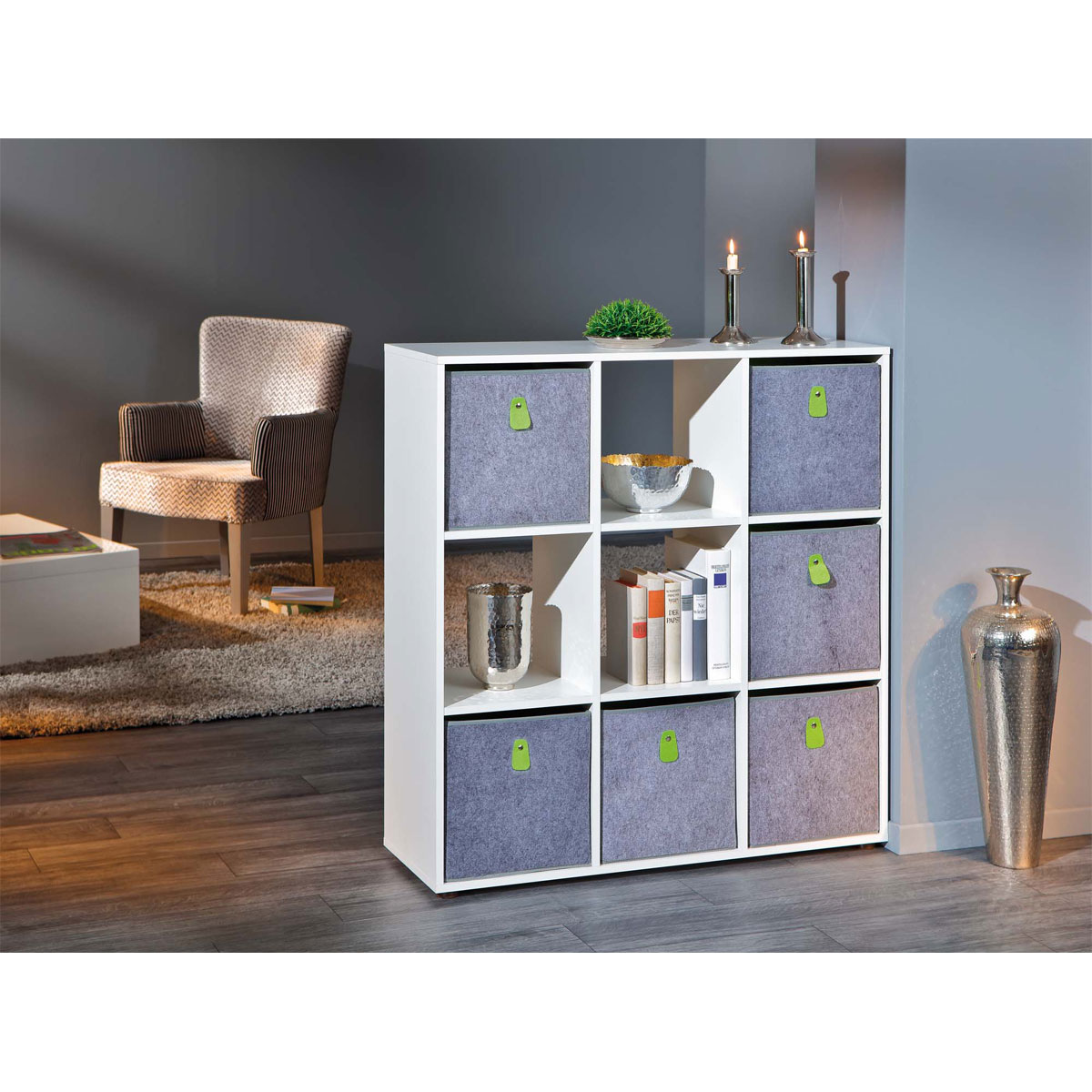 Inter Link Raumteiler „Cadore 9“, weiß, 104,5x33x109 cm Bild 8