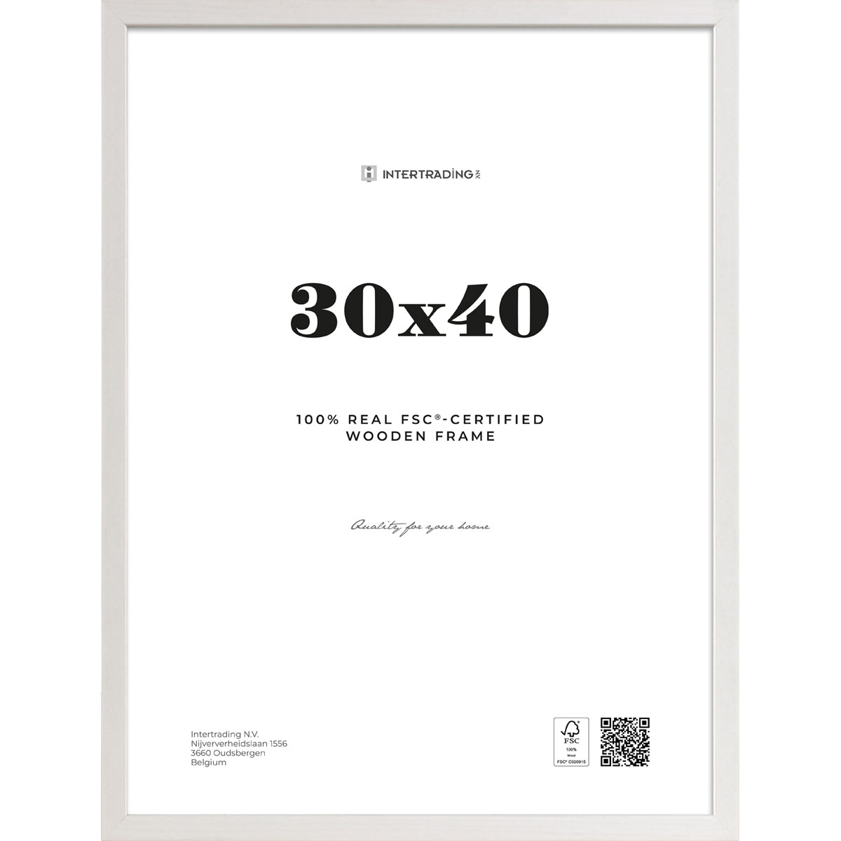 Bilderrahmen Riga 30x40 cm weiß