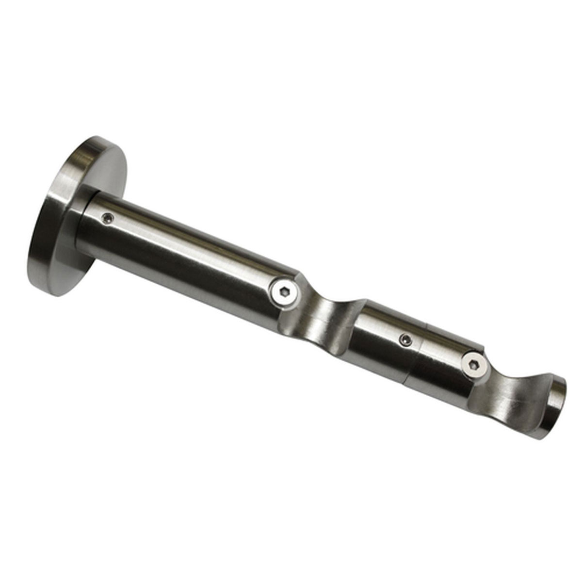 Gardinia Doppel-Kombiträger Chicago offen für Durchmesser 20 mm 8/6 cm Edelstahl-optik