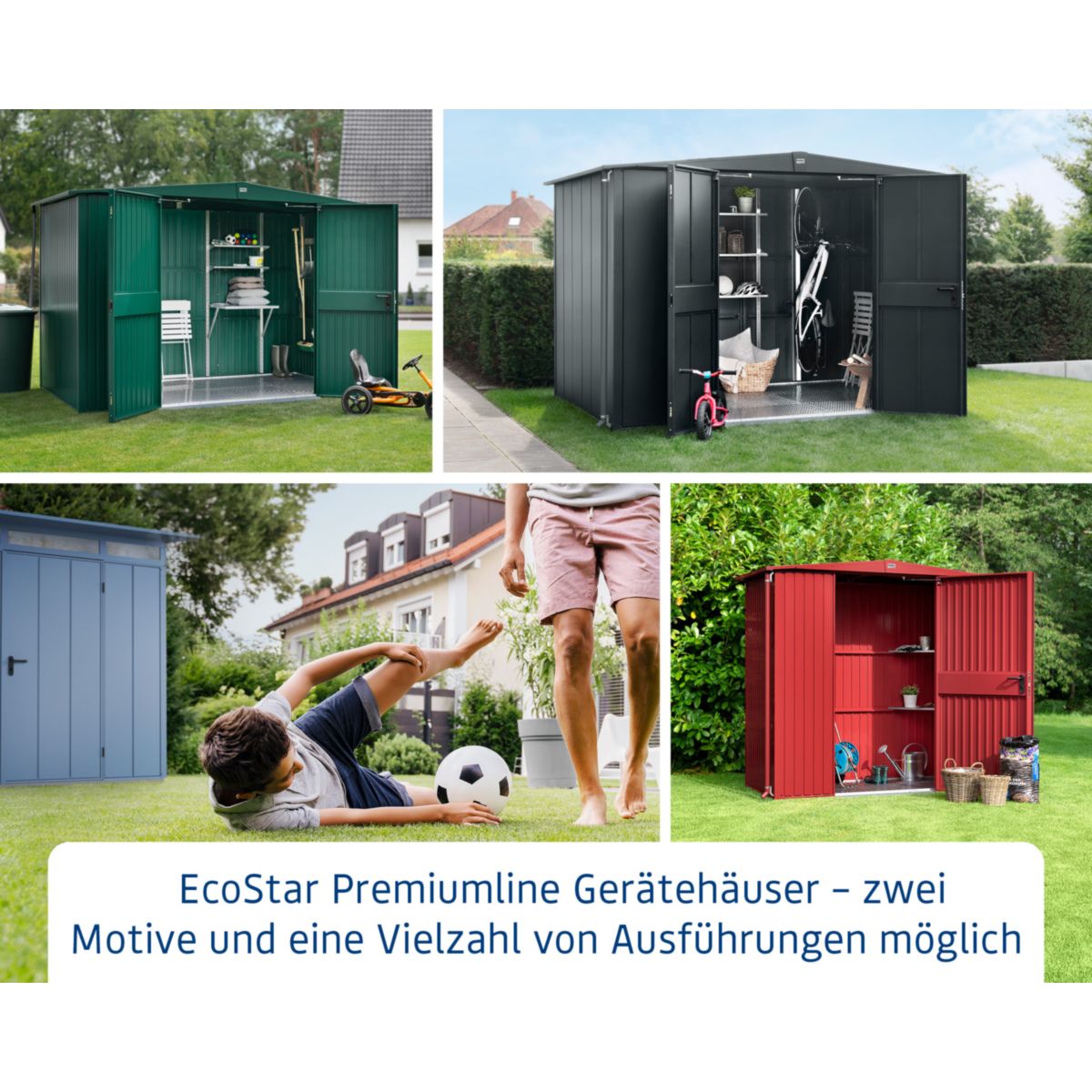 EcoStar  Gerätehaus Elegant-PTyp 2RAL6005 1 flg Bild 12