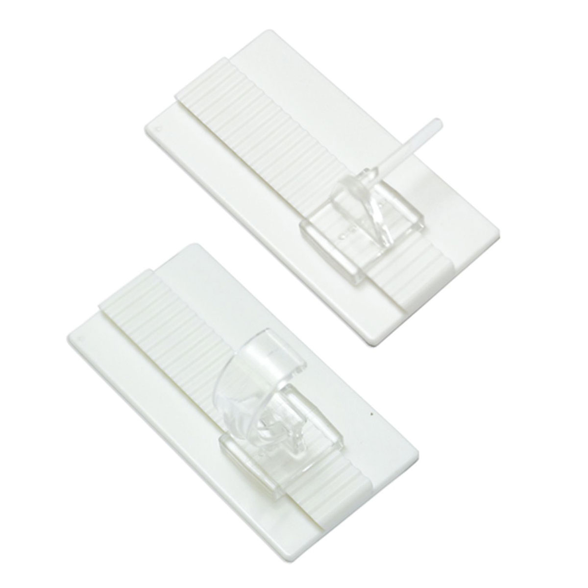 Gardinia Klebehaken Universal für Vitrage- u Cafehausstangen weiß-transparent