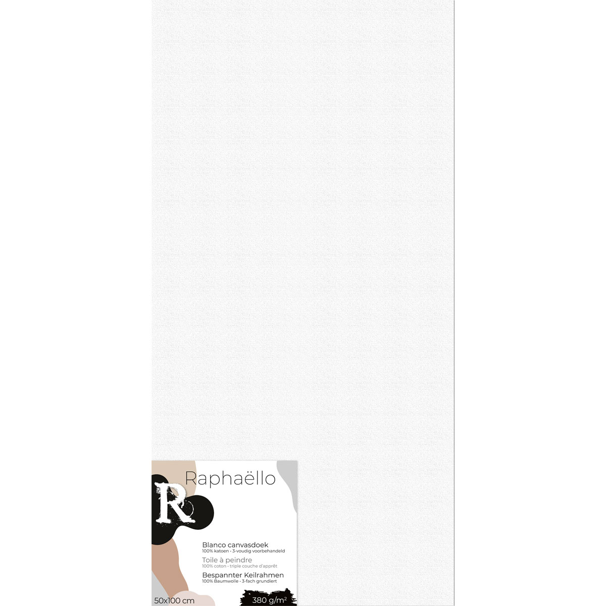 Leinwand Canvas 50x100 cm weiß