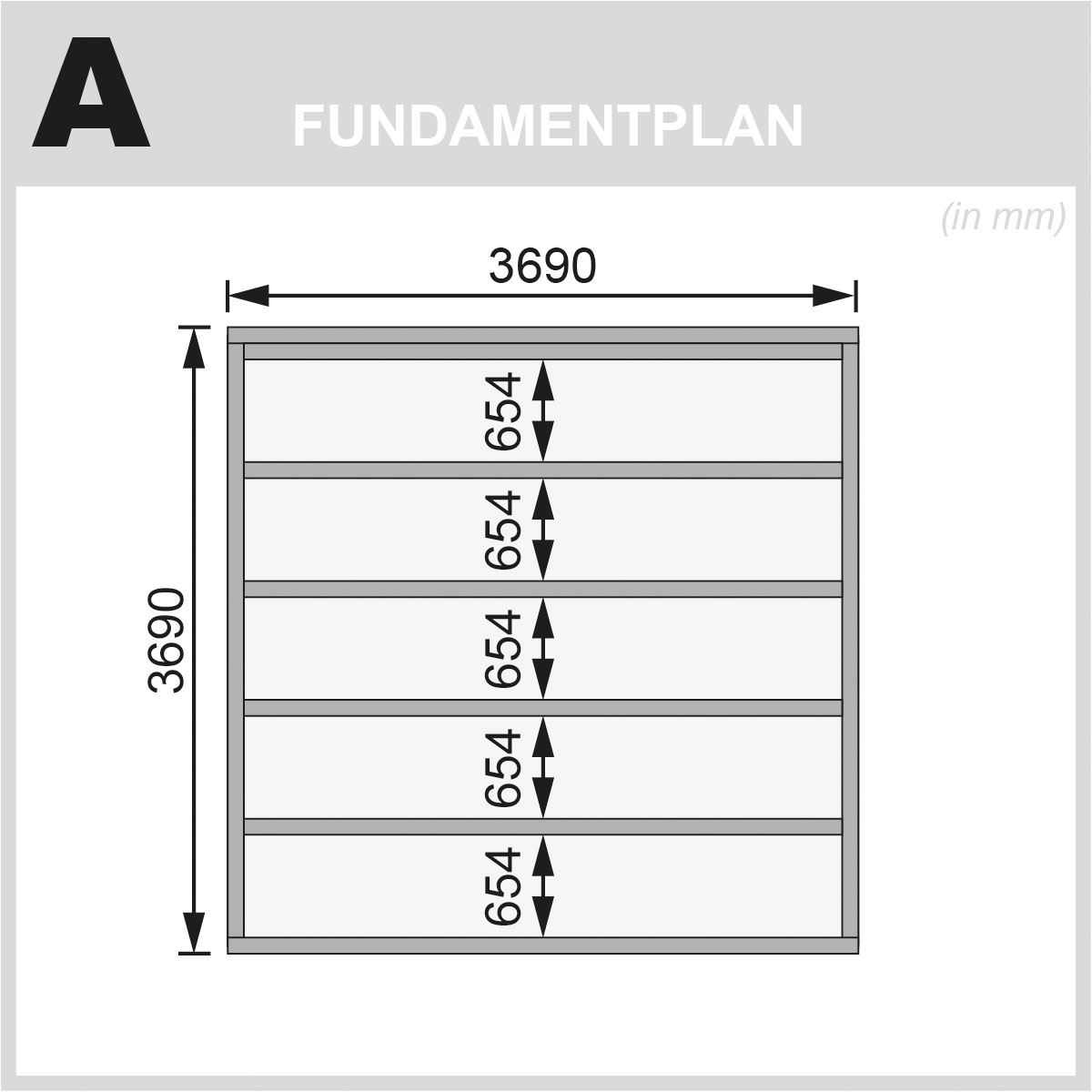 Karibu Gartenhaus Trittau 6 mit Tür Eco naturbelassen Bild 7