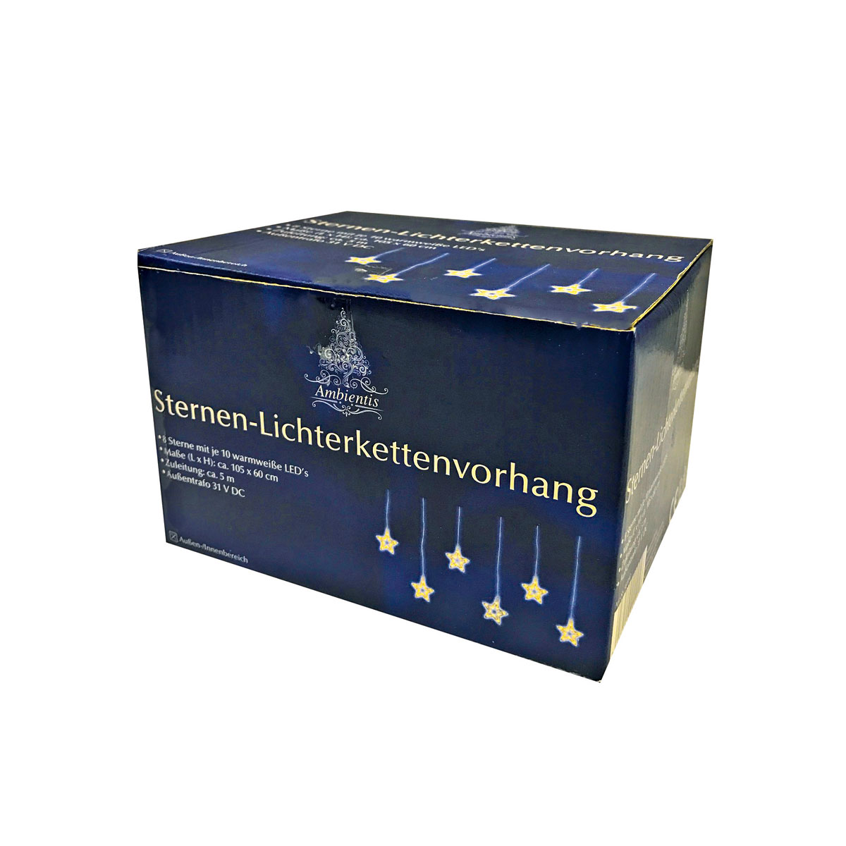 Ambientis Sternen-Lichterkettenvorhang für Außen