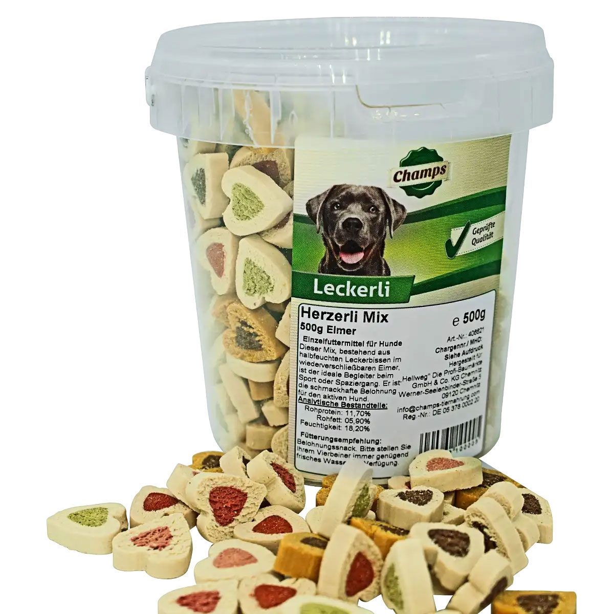 Champs Hunde-Snack Herzerli Mix 500 g Bild 2