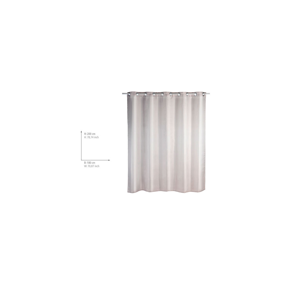JOOCAR Duschvorhang Mit Giraffen & Sonne – 152x183 Cm, Wasserdicht, Mit 12 Haken