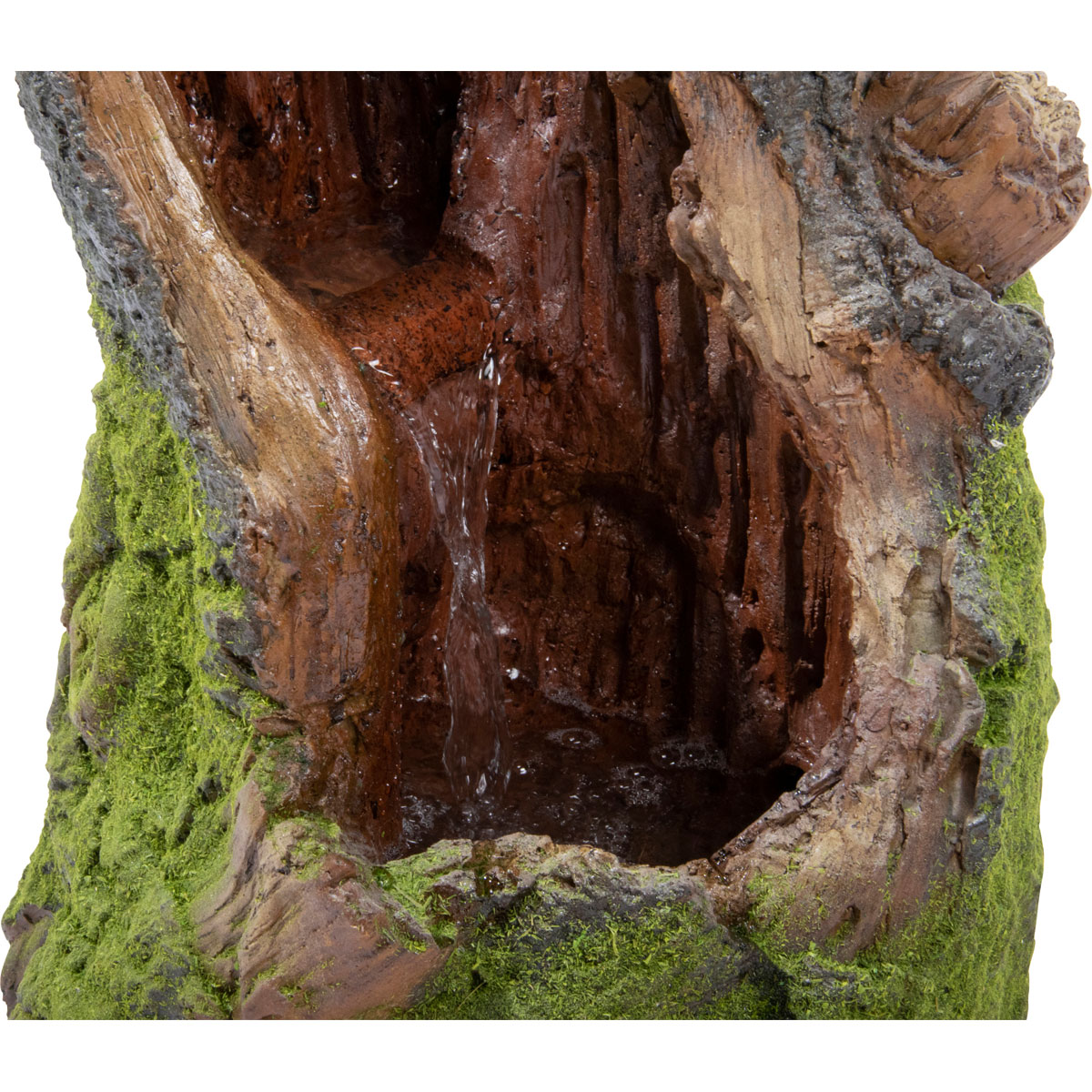 dobar XL Design-Gartenbrunnen 28 x 78 x 33 cm braun/grün Bild 7