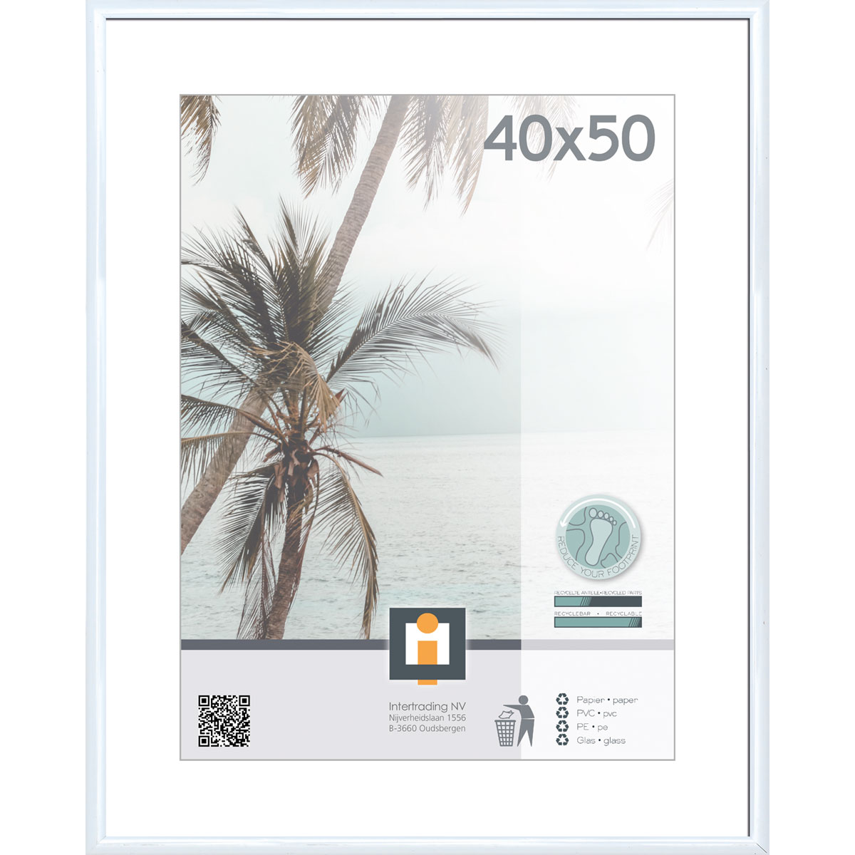 Bilderrahmen Kyoto 40x50 cm weiß