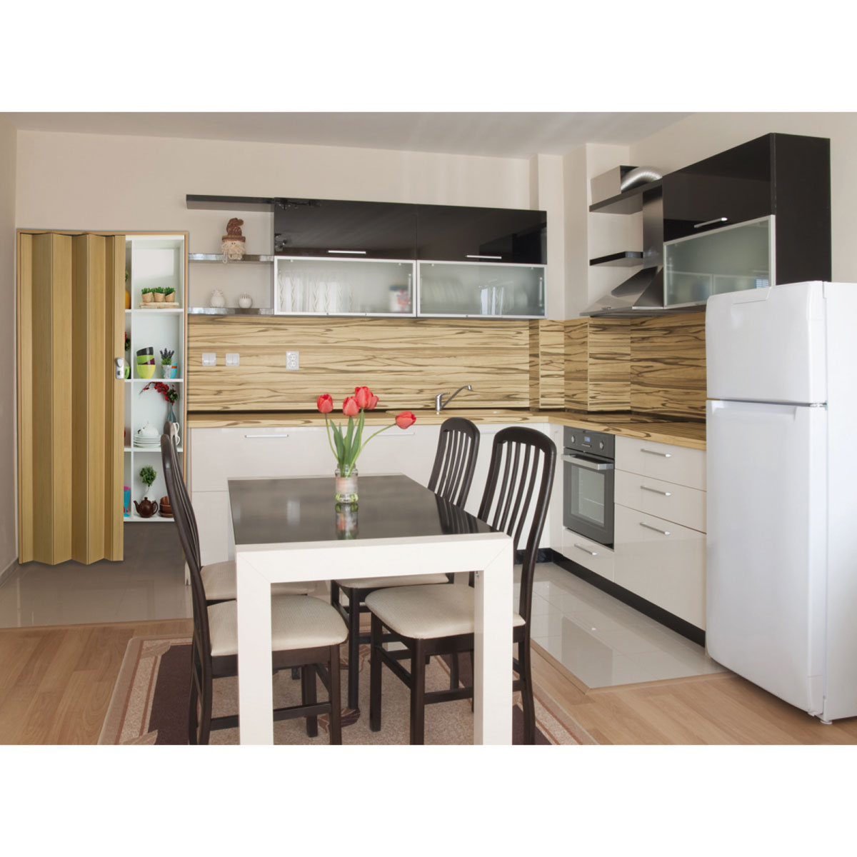 Grosfillex Falttür Spacy Altholzeffekt Bild 3