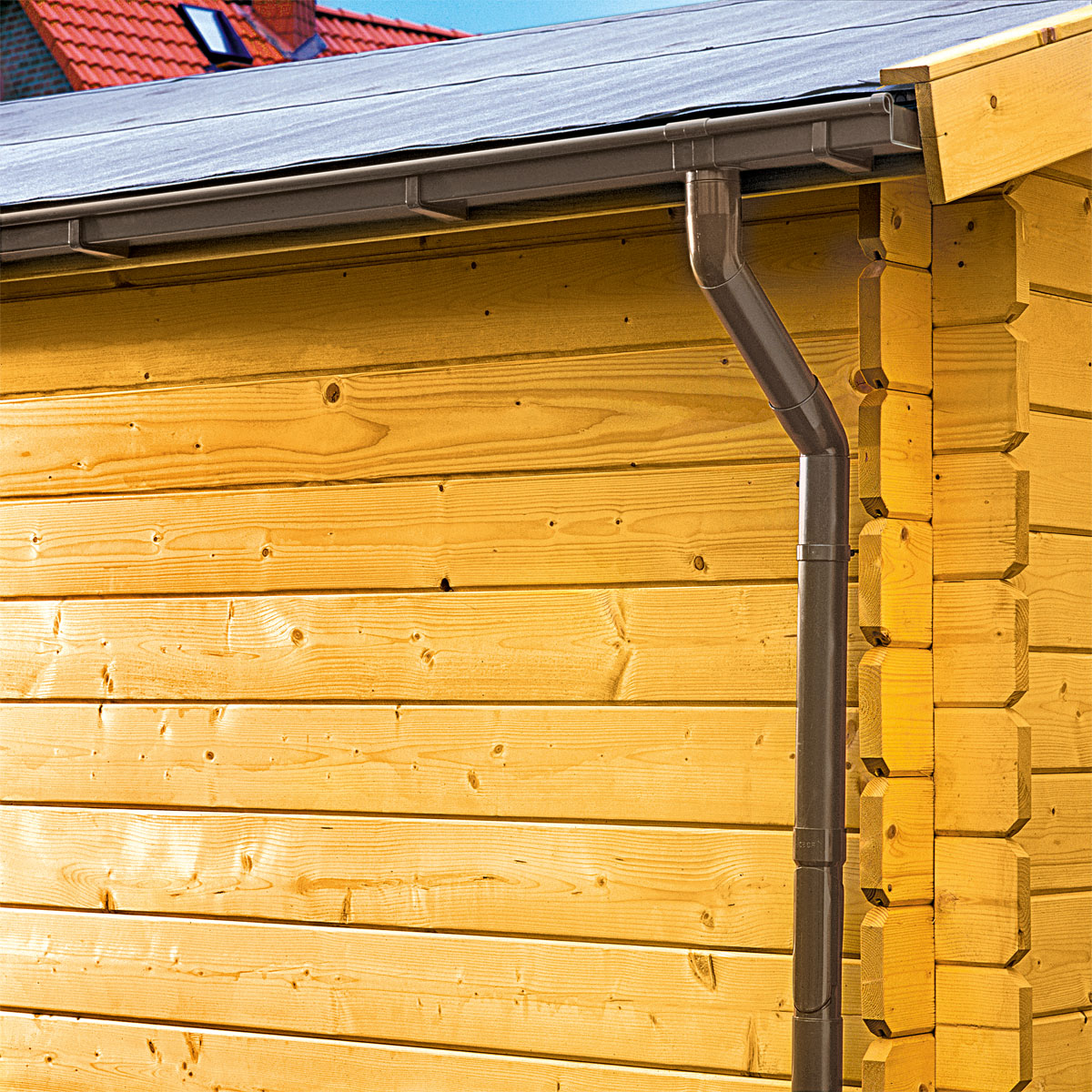 Marley Dachrinne NW 70 braun 300 cm Bild 3