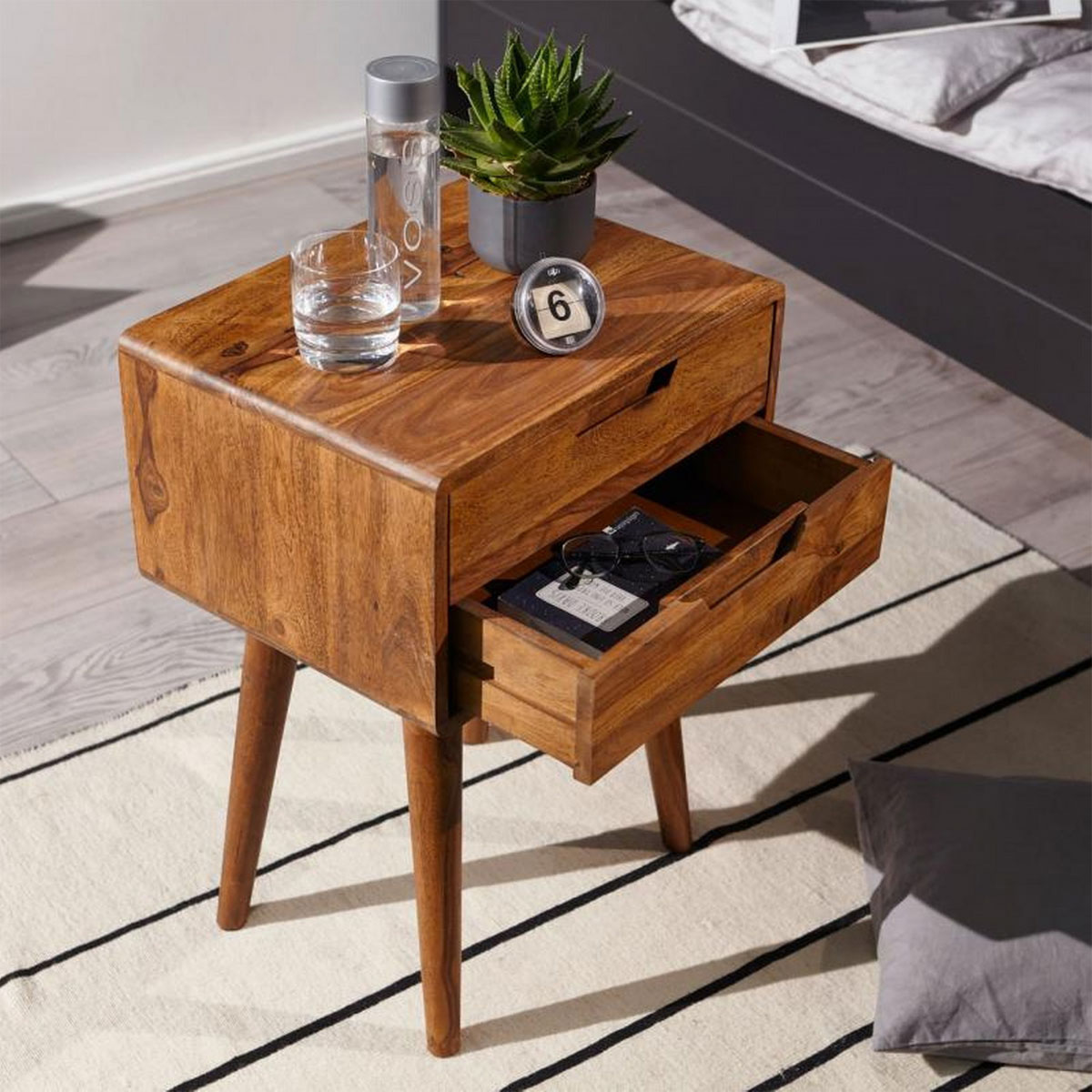 Wohnling Nachtkonsole, braun Bild 5