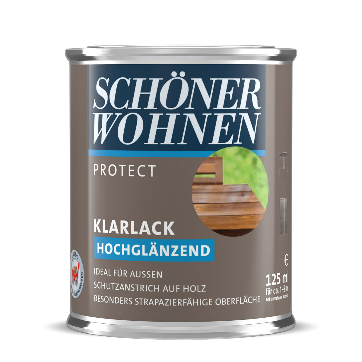 Klarlack „Protect“, Hochglänzend, 0,125 L