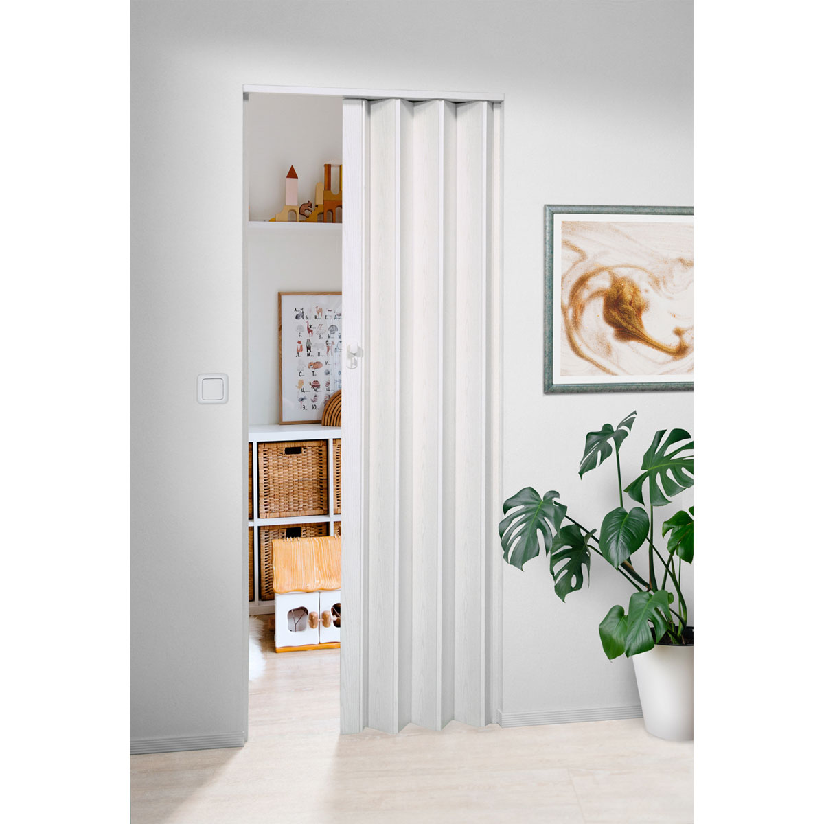Marley Eurostar Falttür Esche-weiss 83 x 205 cm