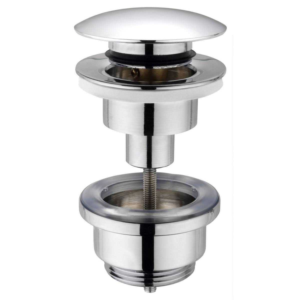 Druckknopf-Ablaufventil 1 1/4" chrom