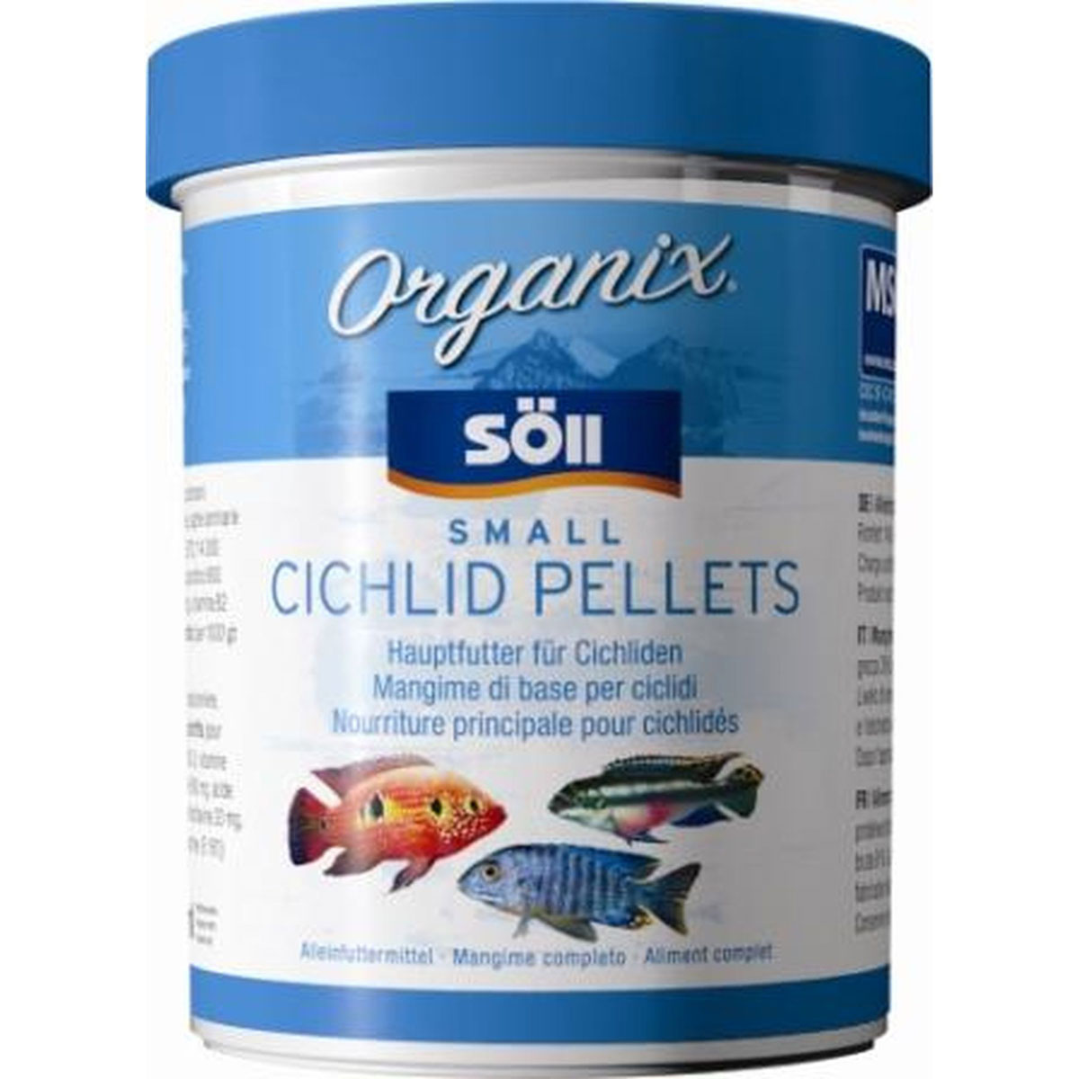 Organix-MSC Small Cichlid Pellets 270 ml