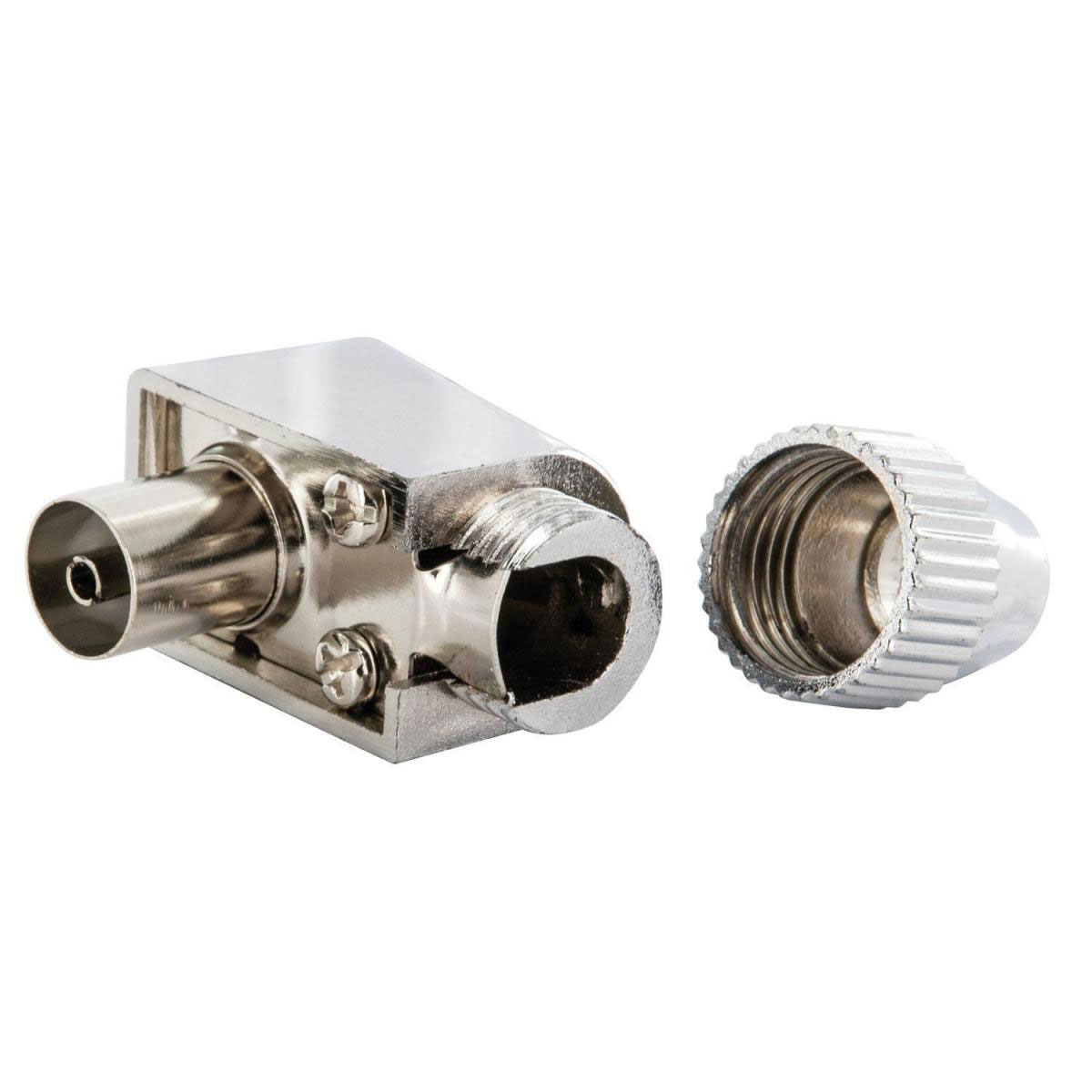 Schwaiger IEC-Koax-Winkelbuchse schraubbar verchromt Bild 2