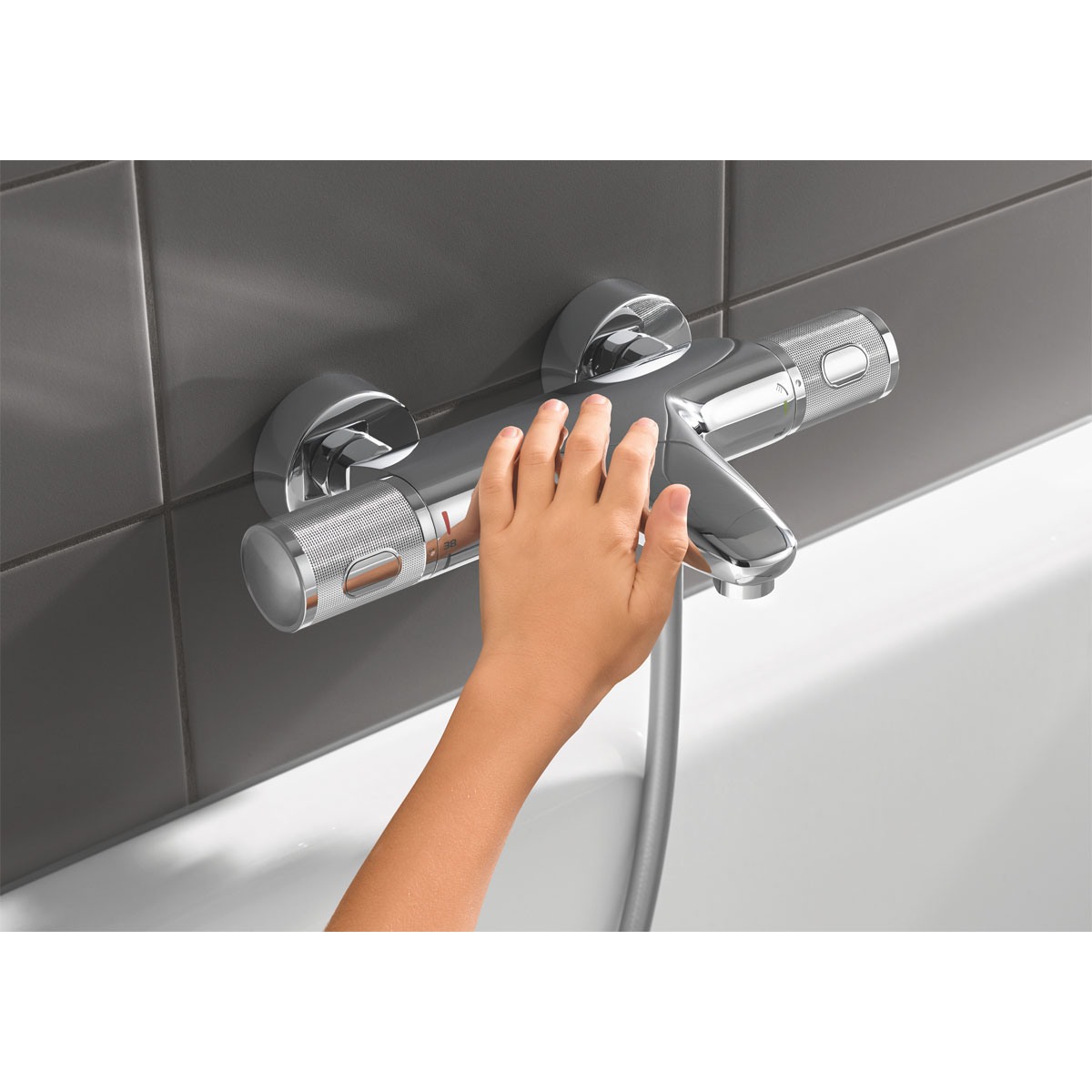 Grohe Wannenbatterie Precision Feel chrom 31,3 cm Bild 6
